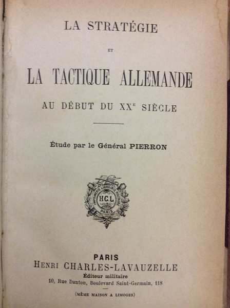 LA STRATEGIE ET LA TACTIQUE ALLEMANDE AU DEBUT DU XX …