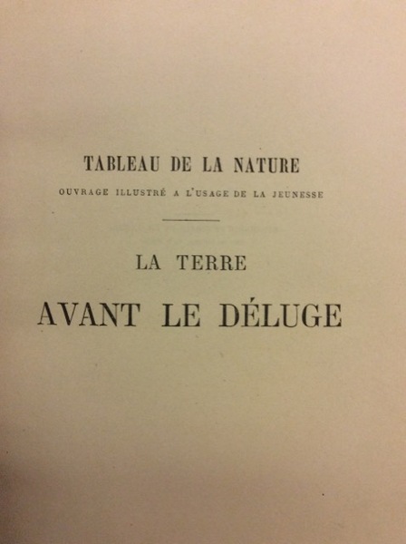 LA TERRE AVANT LE DELUGE.