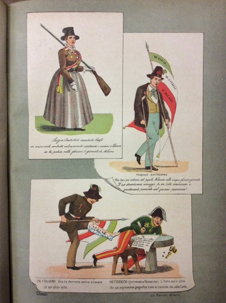 LE CINQUE GIORNATE DI MILANO. - Nelle poesie, nelle caricature, …