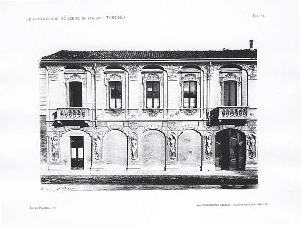 LE COSTRUZIONI MODERNE IN ITALIA: TORINO. - Facciate di edifizi …