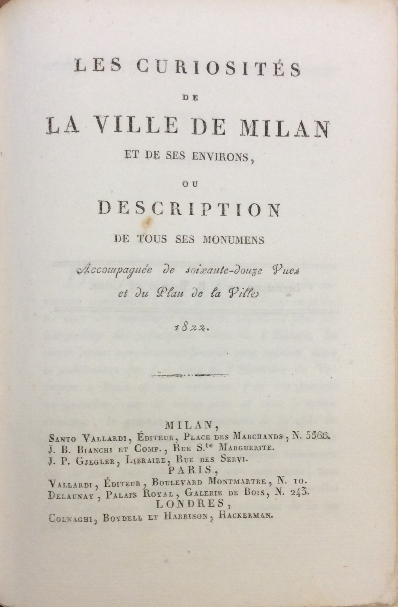 LES CURIOSITES DE LA VILLE DE MILAN ET DE SES …