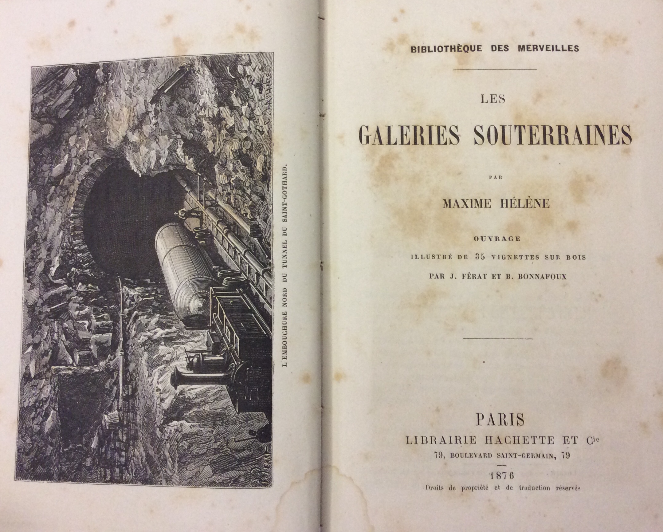 LES GALERIES SOUTERRAINES. - Bibliothèque des merveilles.