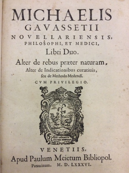 LIBRI DUO. ALTER DE REBUS PRAETER NATURAM, ALTER DE INDICATIONIBUS …