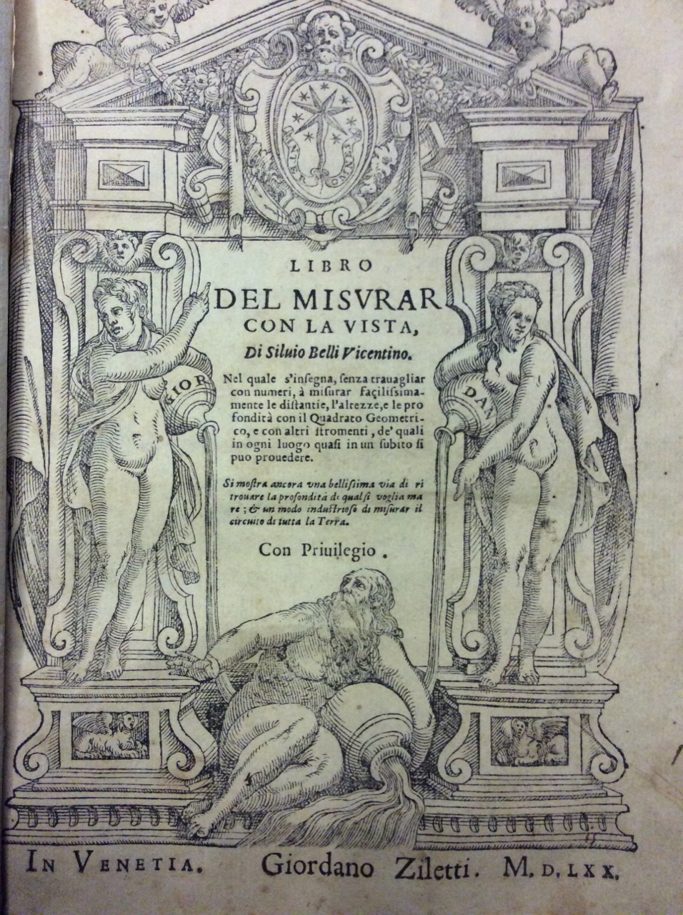 LIBRO DEL MISURAR CON LA VISTA. - Nel quale si …