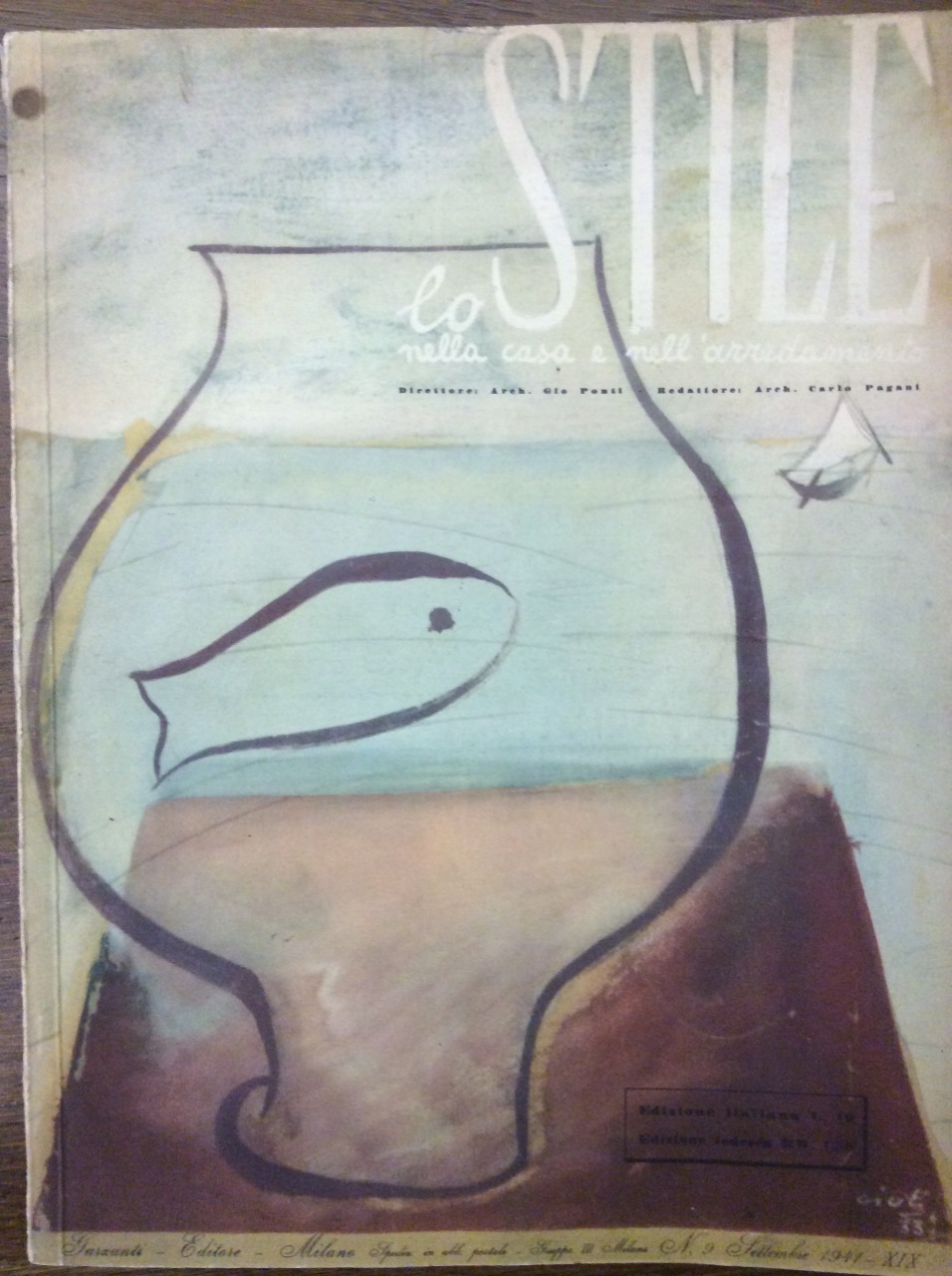 LO STILE. N. 9 - SETTEMBRE 1941. - Nella casa …