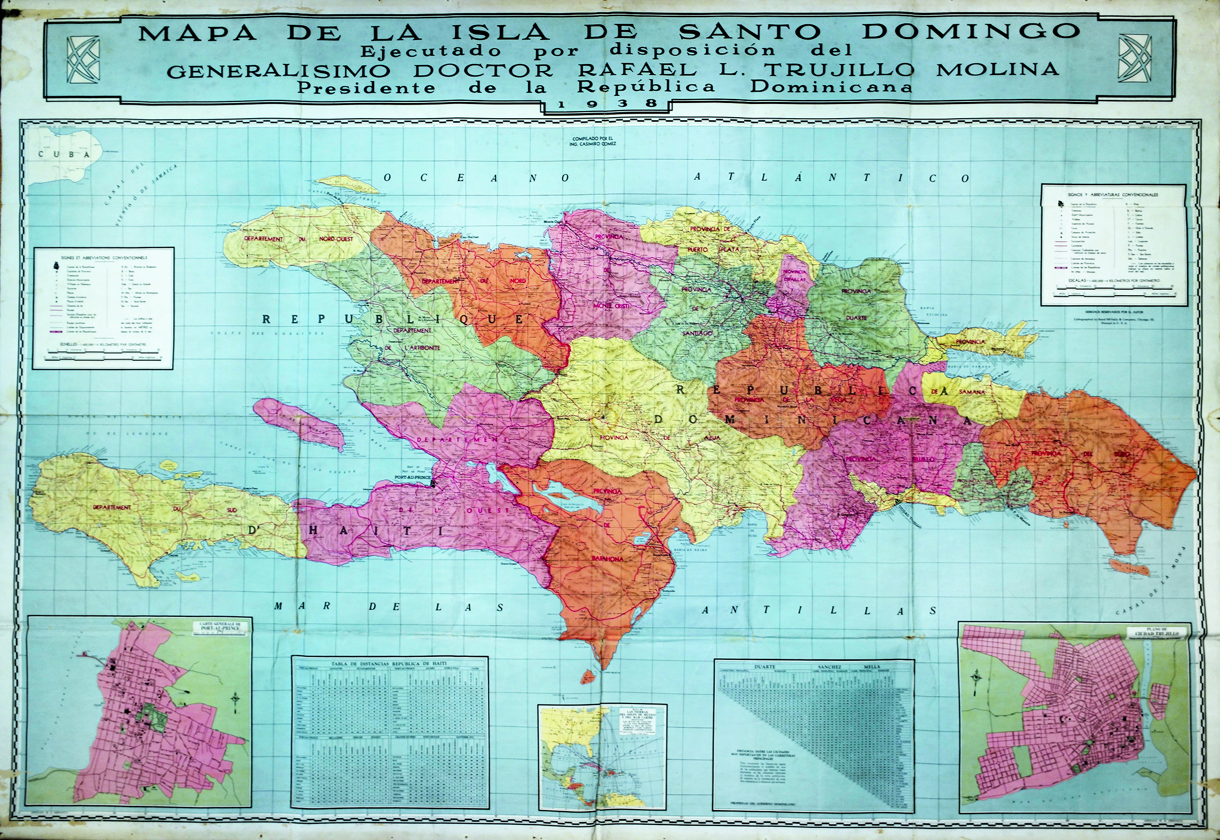 MAPA DE LA ISLA DE SANTO DOMINGO. - Ejecutado por …