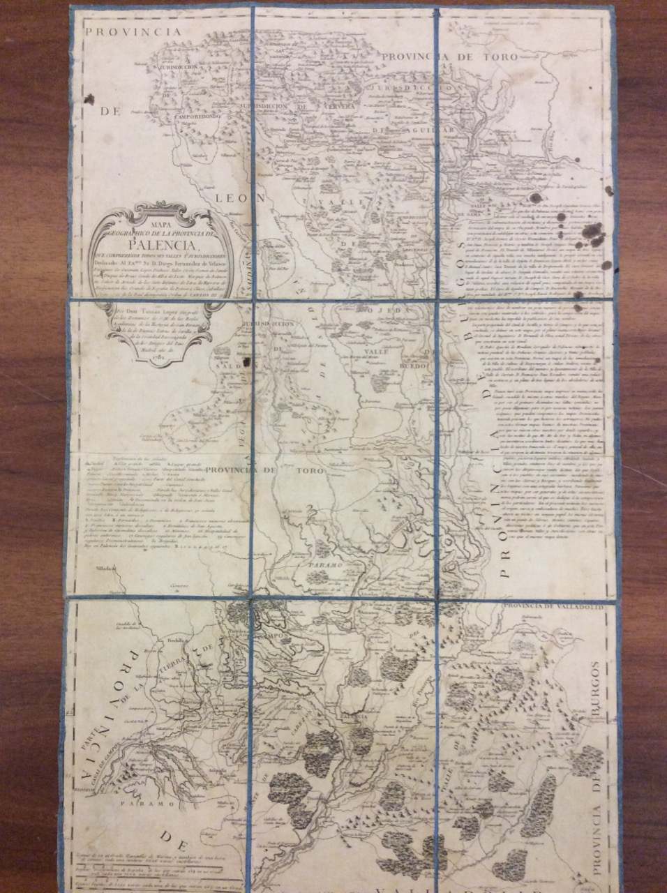 MAPA GEOGRAPHICO DE LA PROVINCIA DE PALENCIA. - Que comprehende …