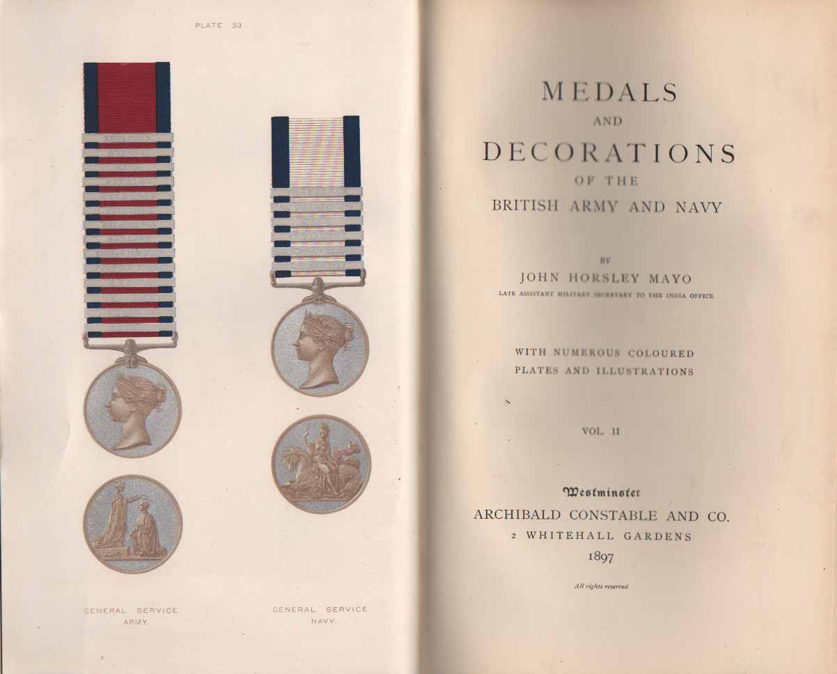 MEDALS AND DECORATIONS OF THE BRITISH ARMY AND NAVY.