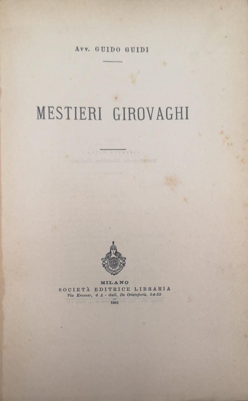MESTIERI GIROVAGHI.