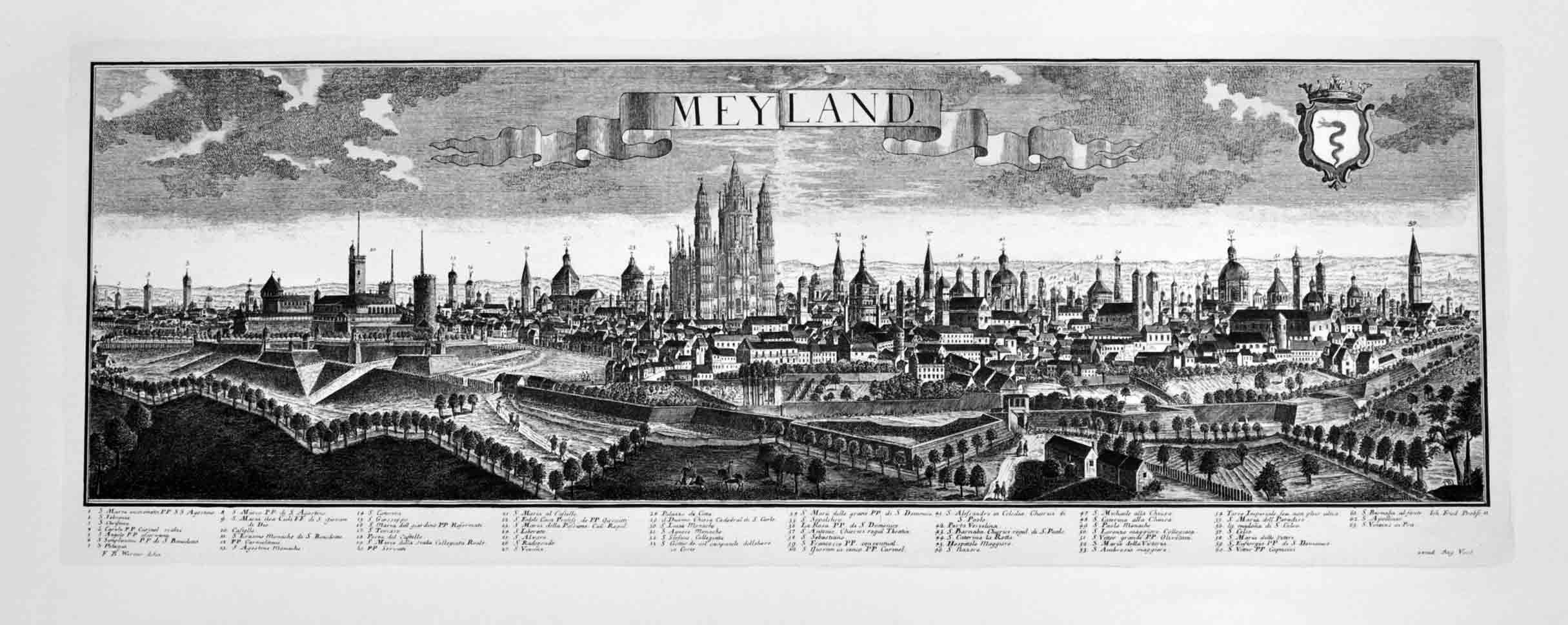 MEYLAND (MILANO). - (Riproduzione di stampa d'epoca).