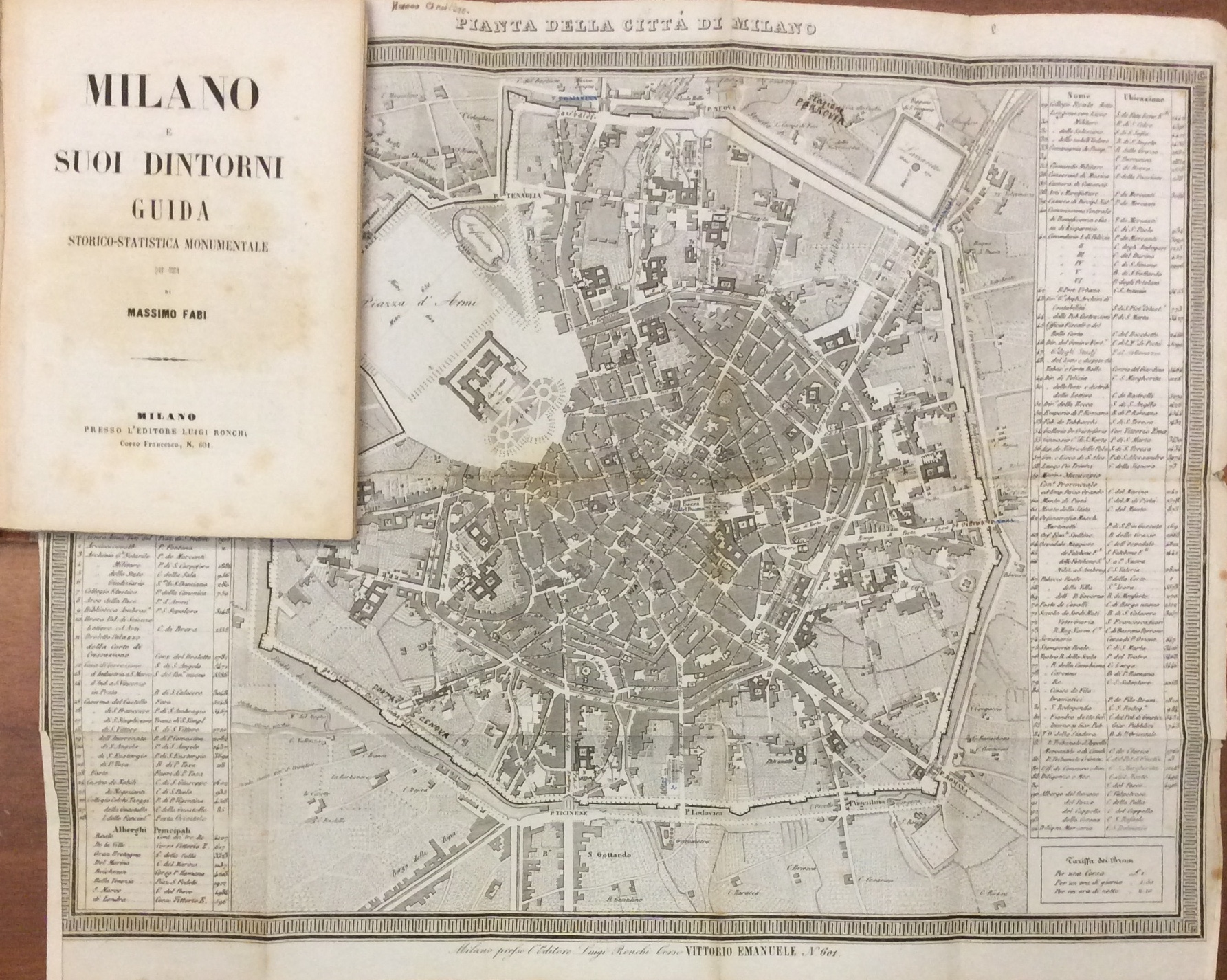 MILANO E SUOI DINTORNI. - Guida Storico-Statistica Monumentale.