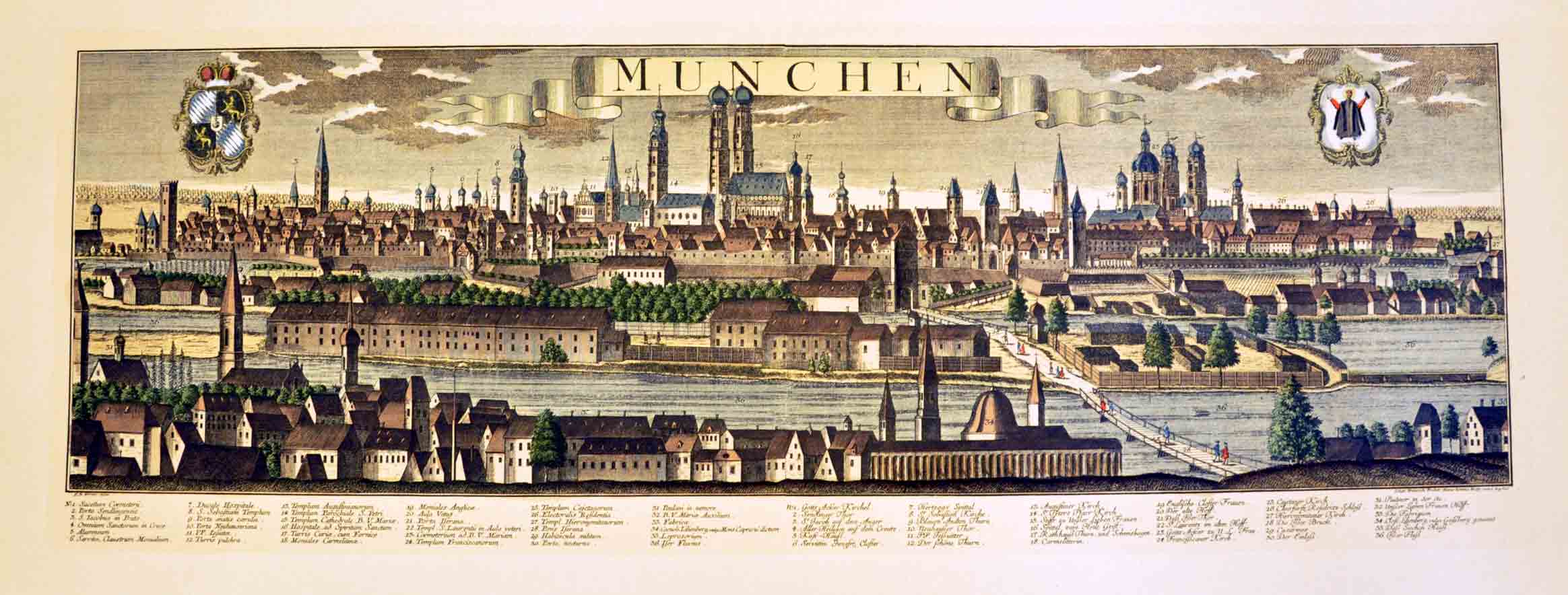 MUNCHEN (MONACO). - (Riproduzione di stampa d'epoca).