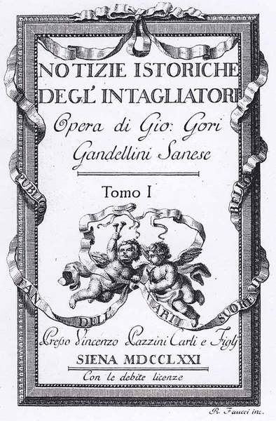 NOTIZIE ISTORICHE DEGL'INTAGLIATORI.