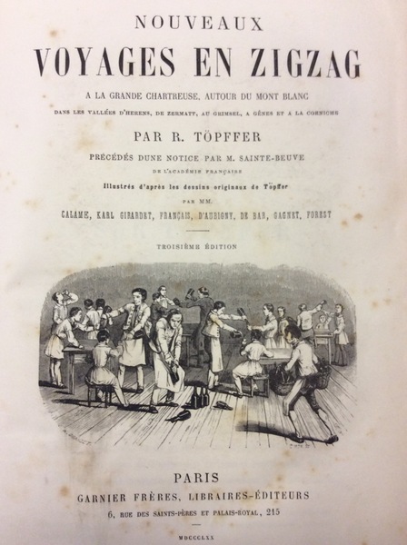 NOUVEAUX VOYAGES EN ZIGZAG. - Précédés d'une notice par Sainte-Beuve. …