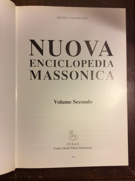 NUOVA ENCICLOPEDIA MASSONICA. Volume 2.