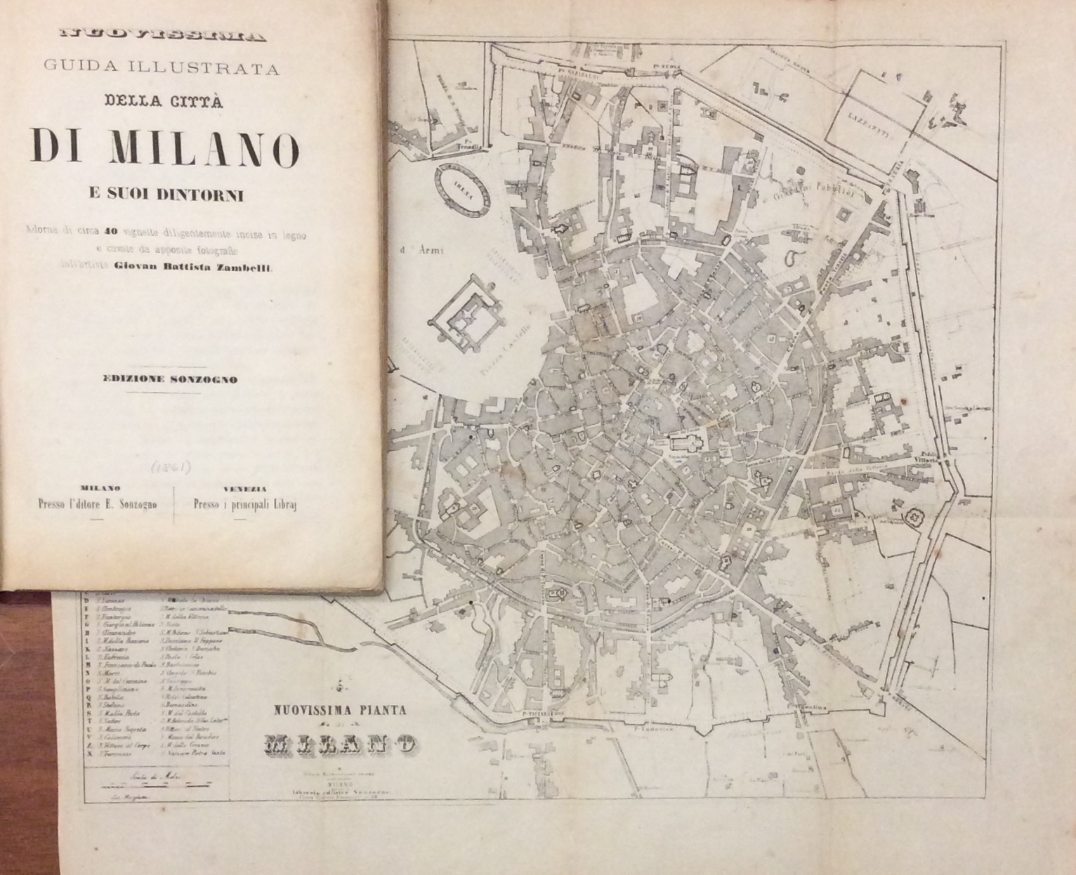NUOVISSIMA GUIDA ILLUSTRATA DELLA CITTA' DI MILANO E SUOI DINTORNI. …