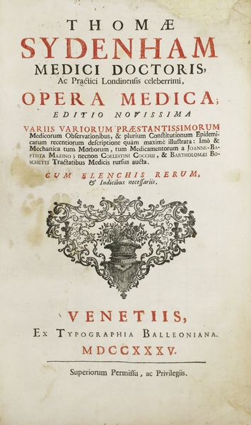 OPERA MEDICA. - Editio novissima. Variis variorum praestantissimorum medicorum observationibus …