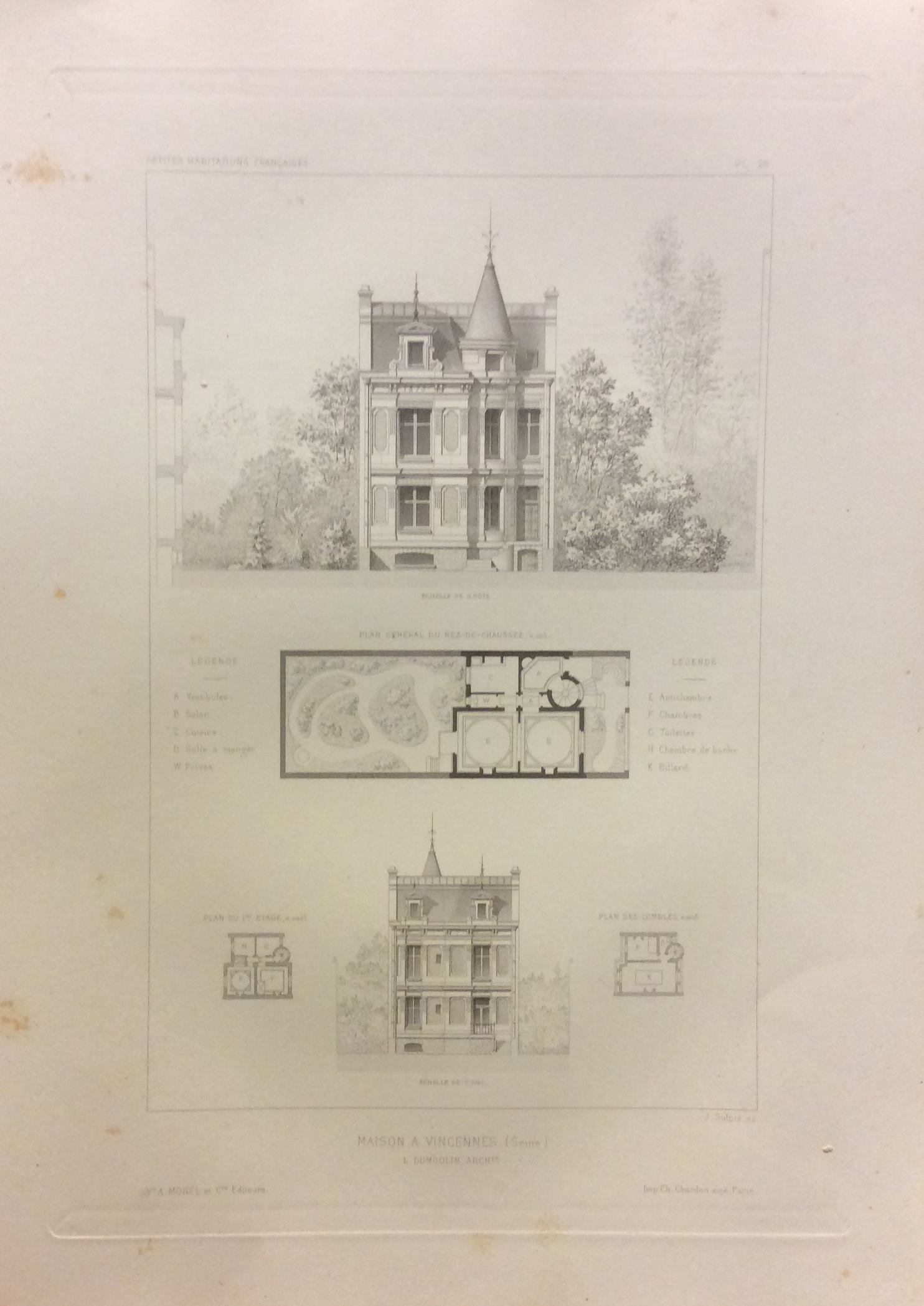 PETITES HABITATIONS FRANÇAISES. - Maisons - Villas - Pavillons.
