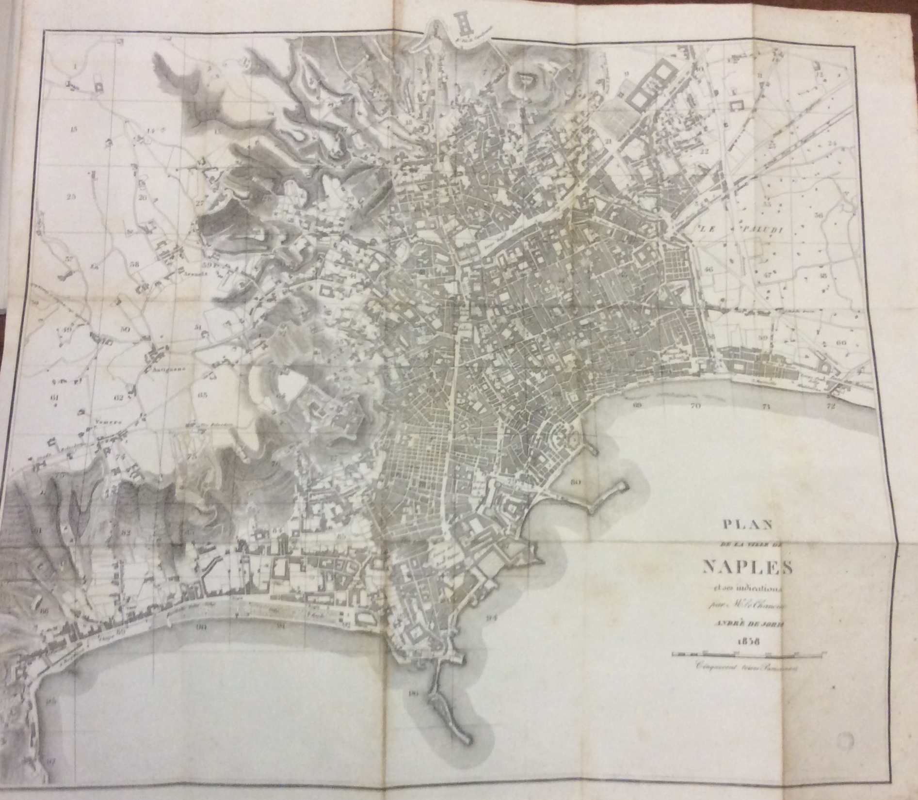 PLAN DE LA VILLE DE NAPLES. - Et ses indications …