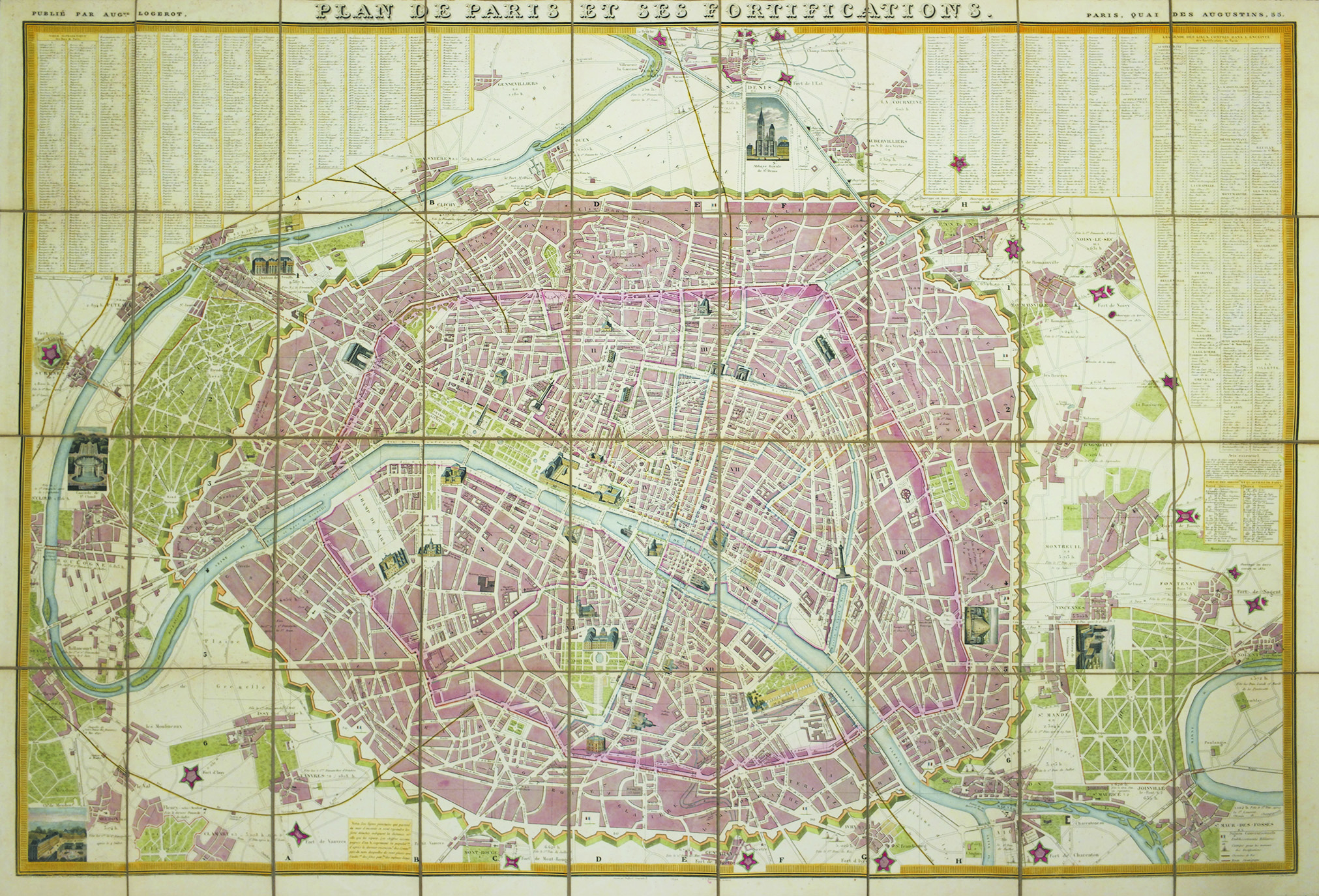 PLAN DE PARIS ET SES FORTIFICATIONS. - Dessiné par Maillard …