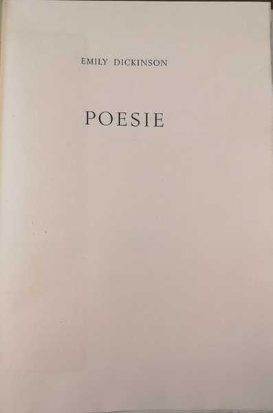 POESIE. - Traduzione italiana a fronte di Silvio Raffo.