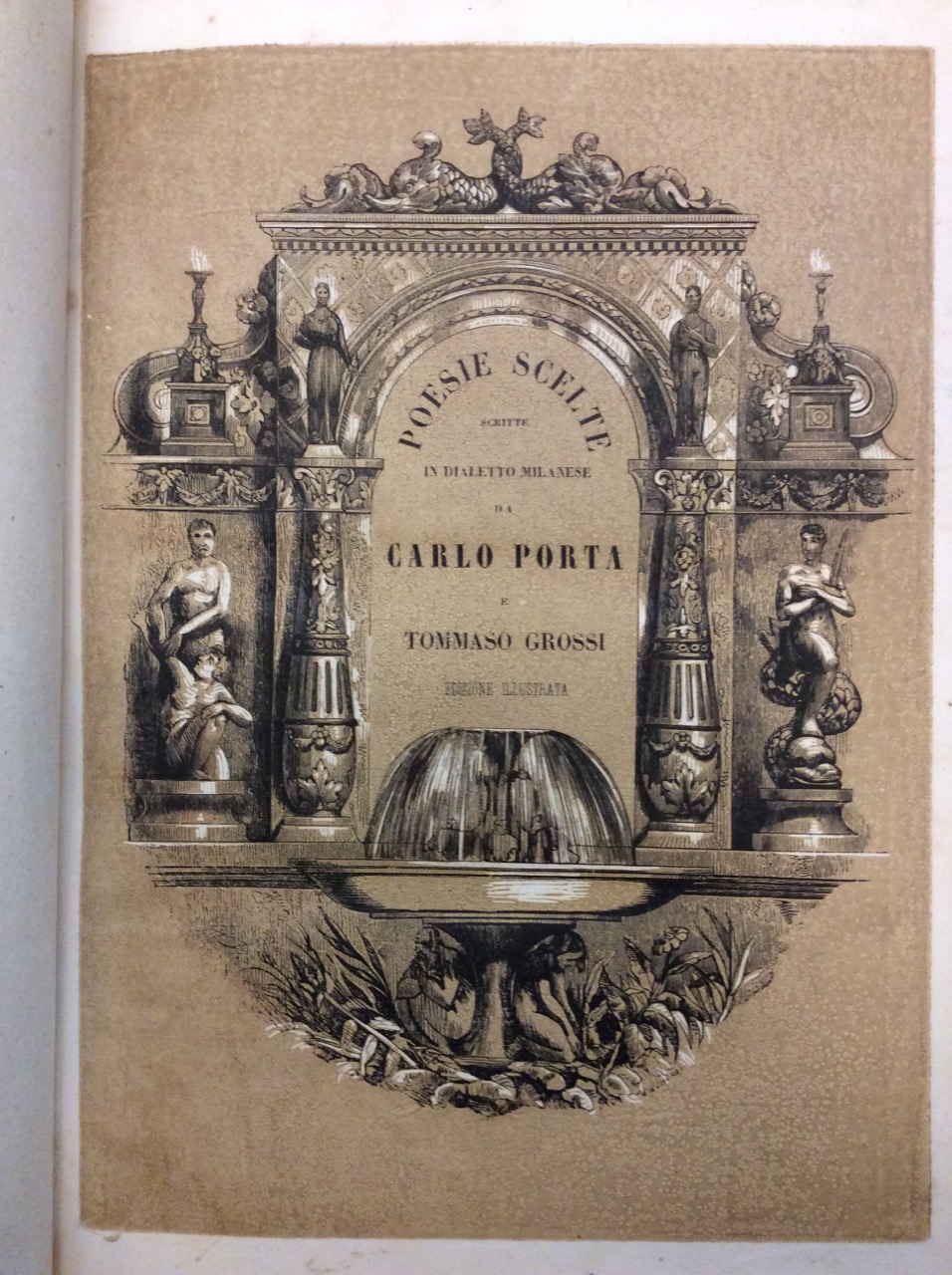 POESIE SCELTE IN DIALETTO MILANESE. - Edizione illustrata da F. …