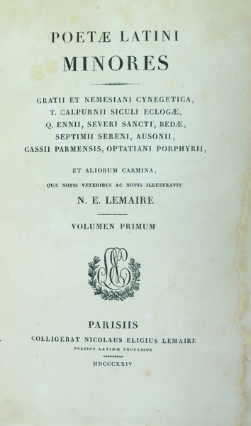 POETAE LATINI MINORES... - Quae notis veteribus ac novis illustravit …