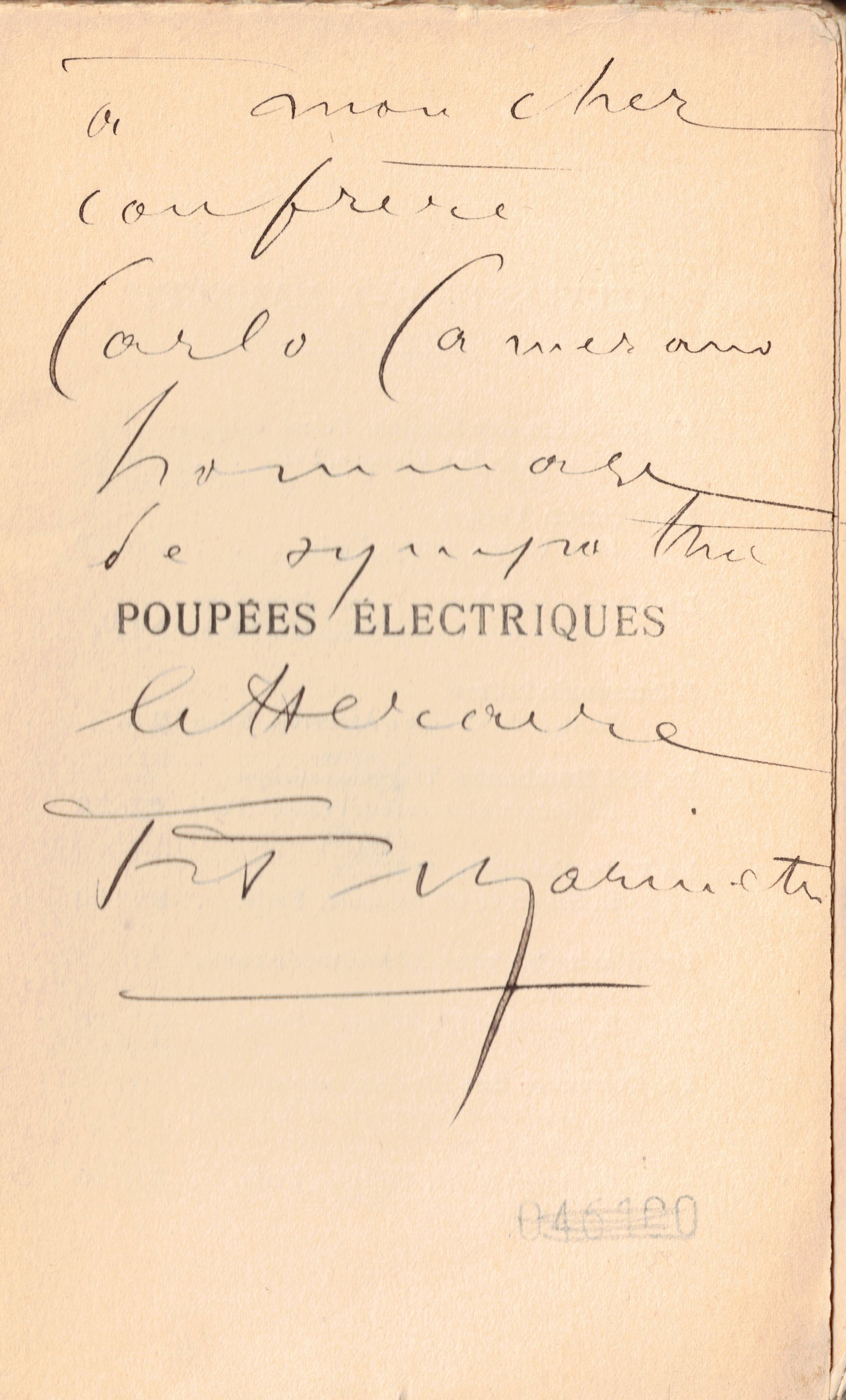 POUPEES ELECTRIQUES. - Drame en trois actes, avec une préface …
