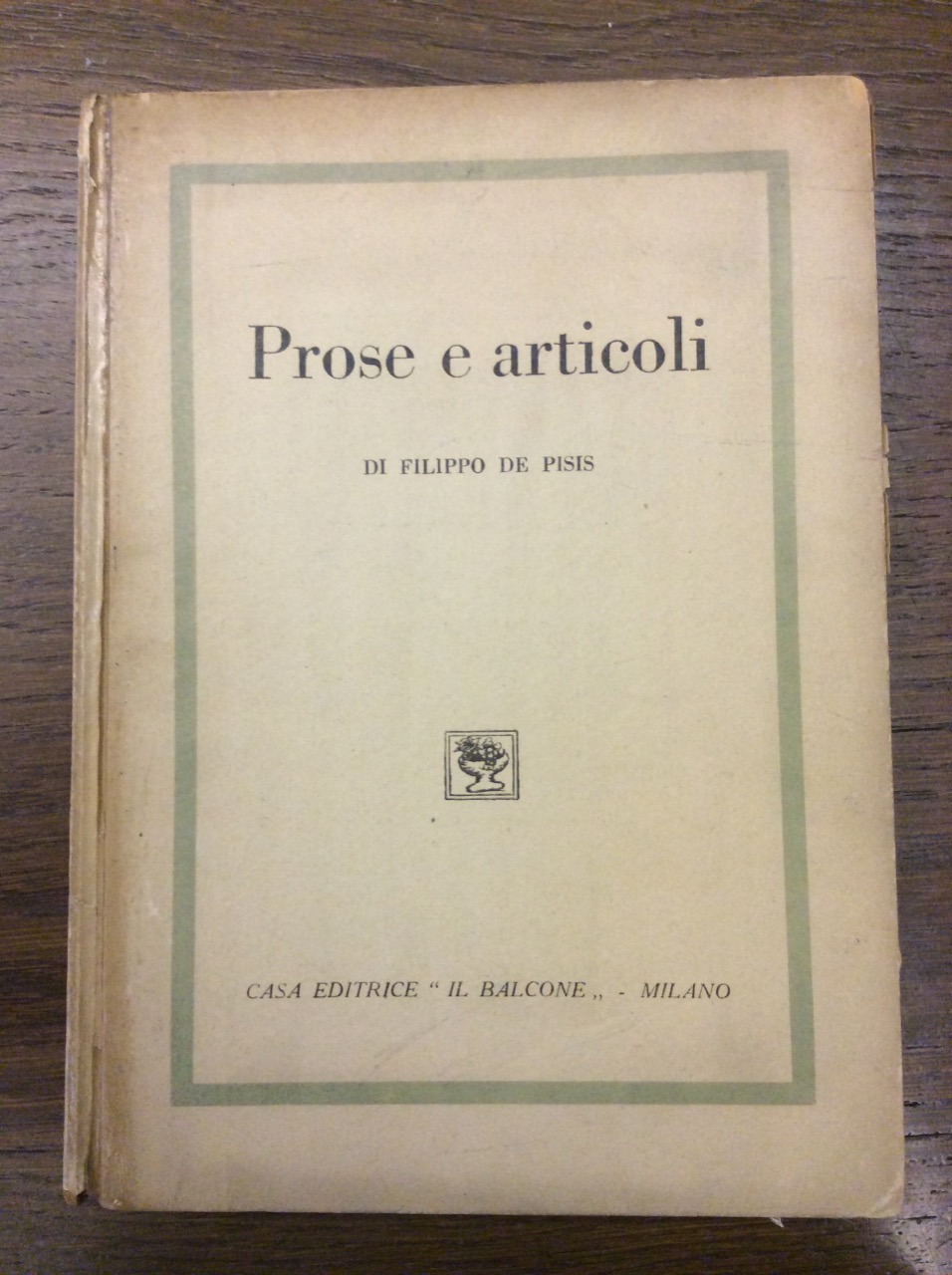 PROSE E ARTICOLI.