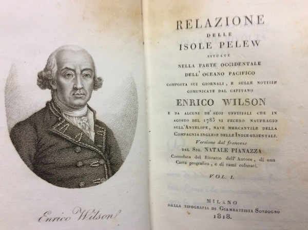 RELAZIONE DELLE ISOLE PELEW SITUATE NELLA PARTE OCCIDENTALE DELL'OCEANO PACIFICO. …