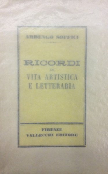 RICORDI DI VITA ARTISTICA E LETTERARIA.