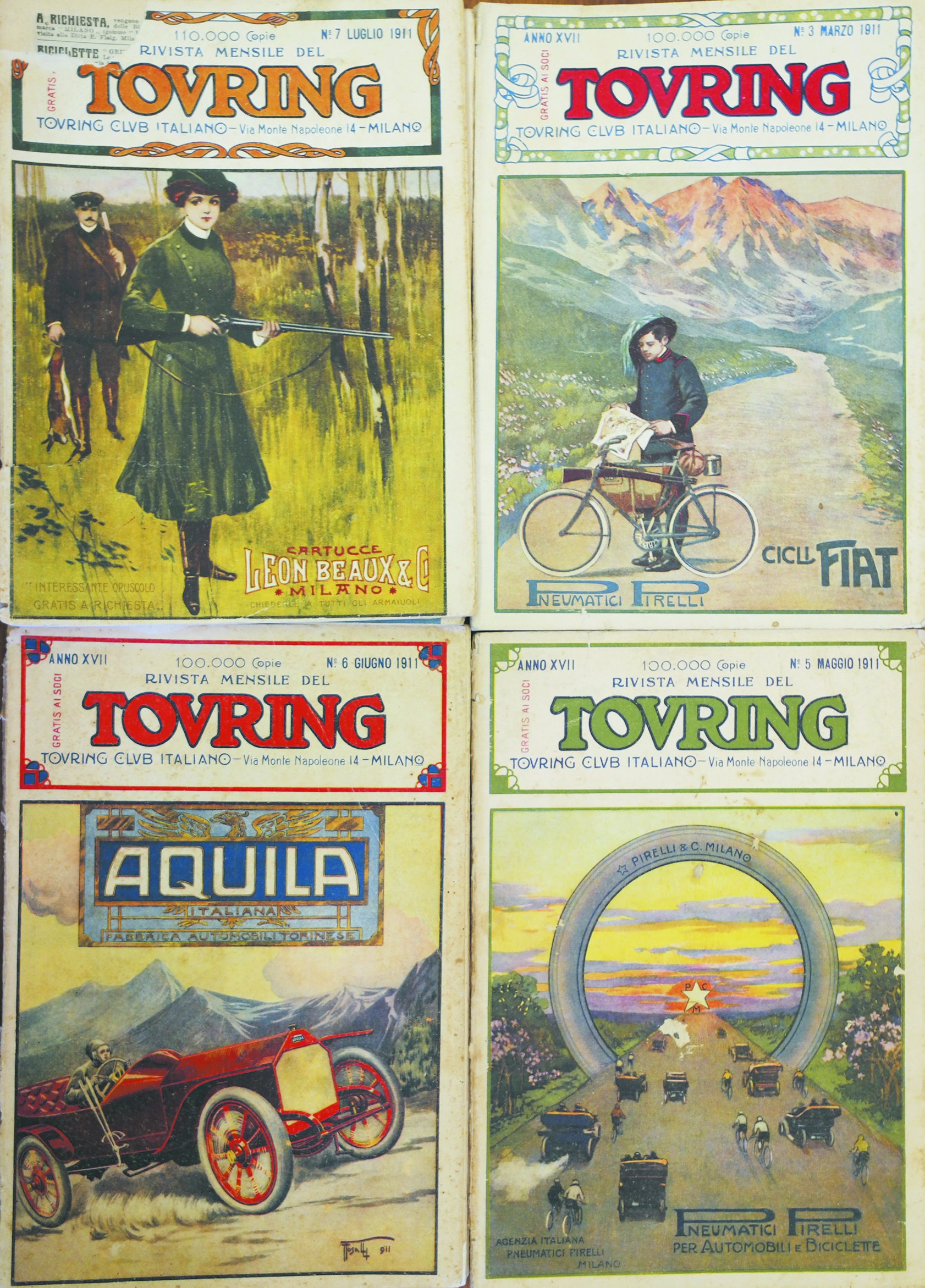 RIVISTA MENSILE DEL TOURING. 1911.