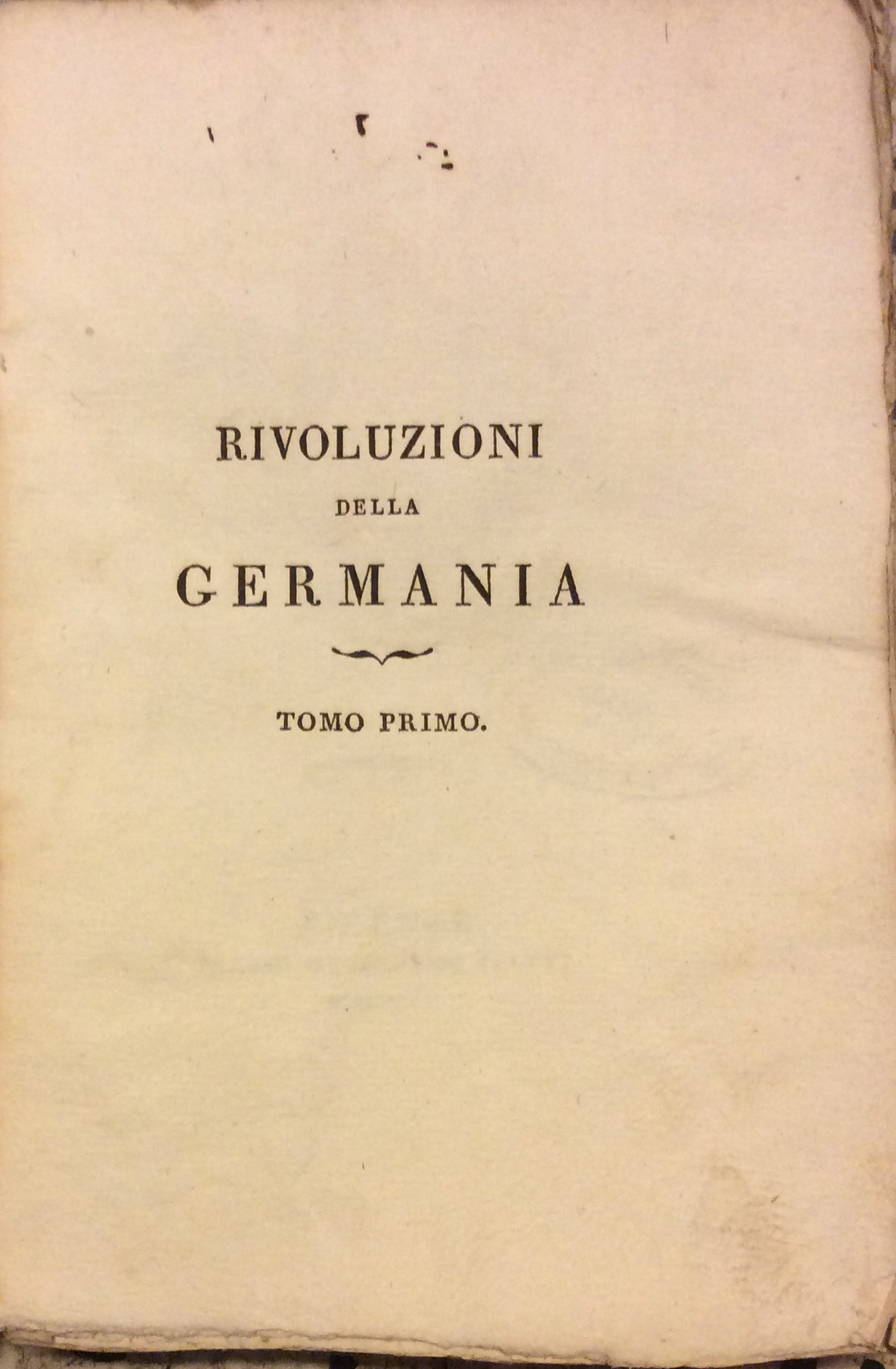 RIVOLUZIONI DELLA GERMANIA.