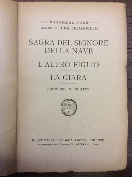 SAGRA DEL SIGNORE DELLA NAVE - L'ALTRO FIGLIO - LA …