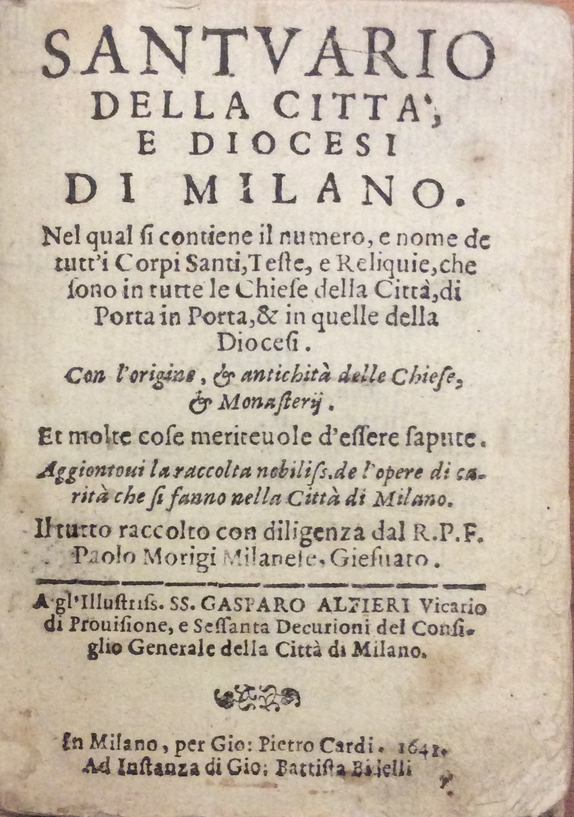 SANTUARIO DELLA CITTA', E DIOCESI DI MILANO. - Nel qual …