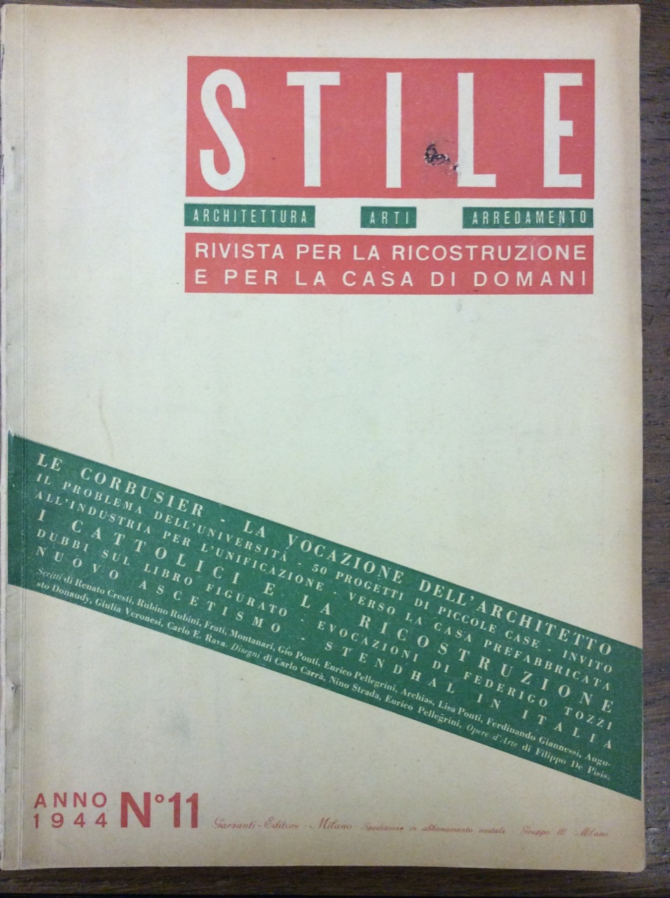 STILE. N. 47 (n. 11) - NOVEMBRE 1944. - Rivista …