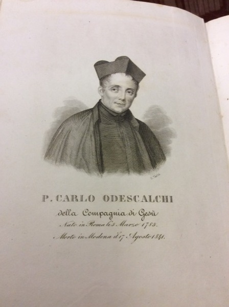 STORIA DELLA VITA DEL P. CARLO ODESCALCHI. - Della Compagnia …