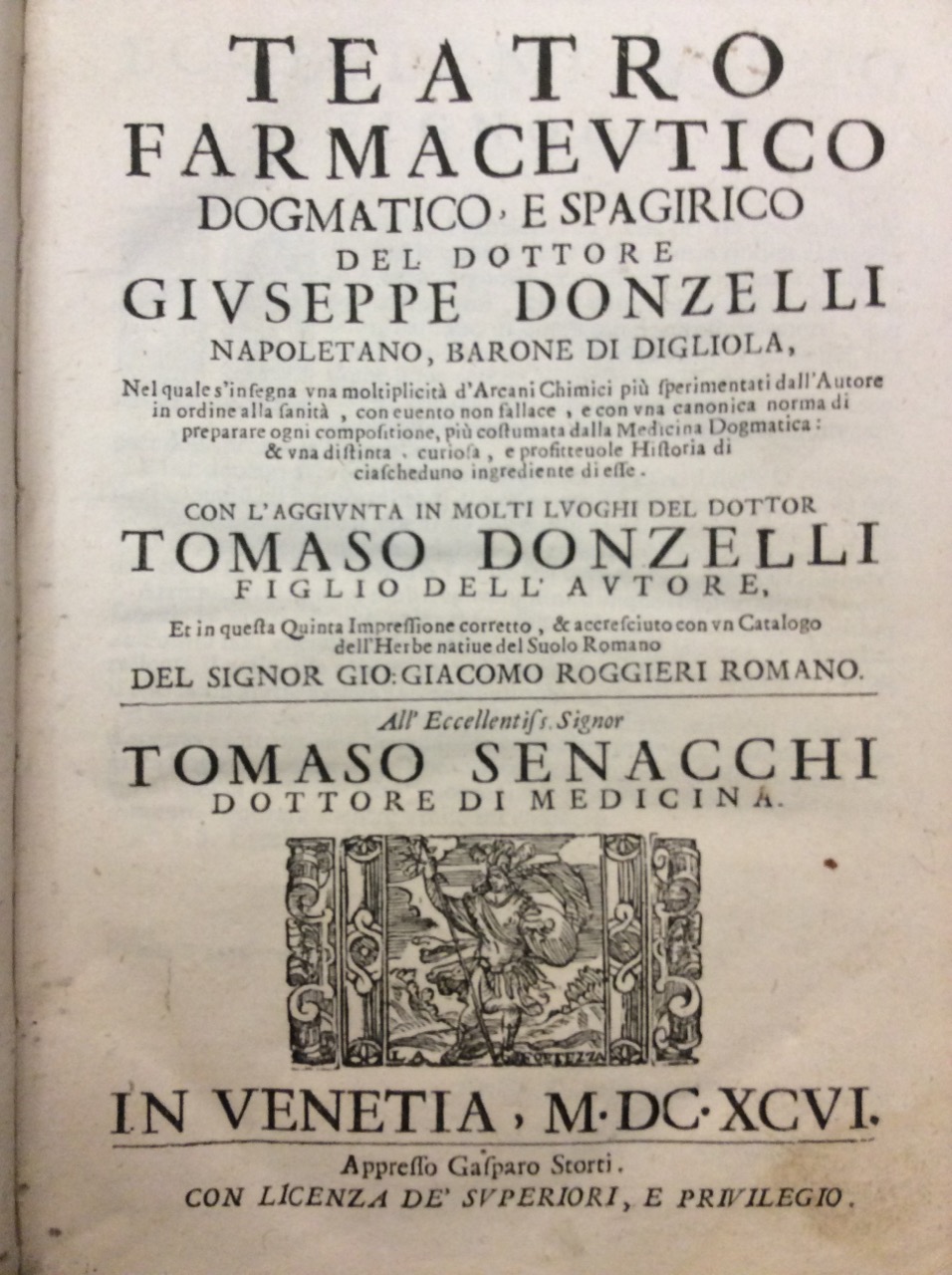 TEATRO FARMACEUTICO DOGMATICO, E SPAGIRICO. - Con l'aggiunta in molti …