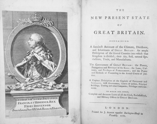 THE NEW PRESENT STATE OF GREAT BRITAIN. - To which …