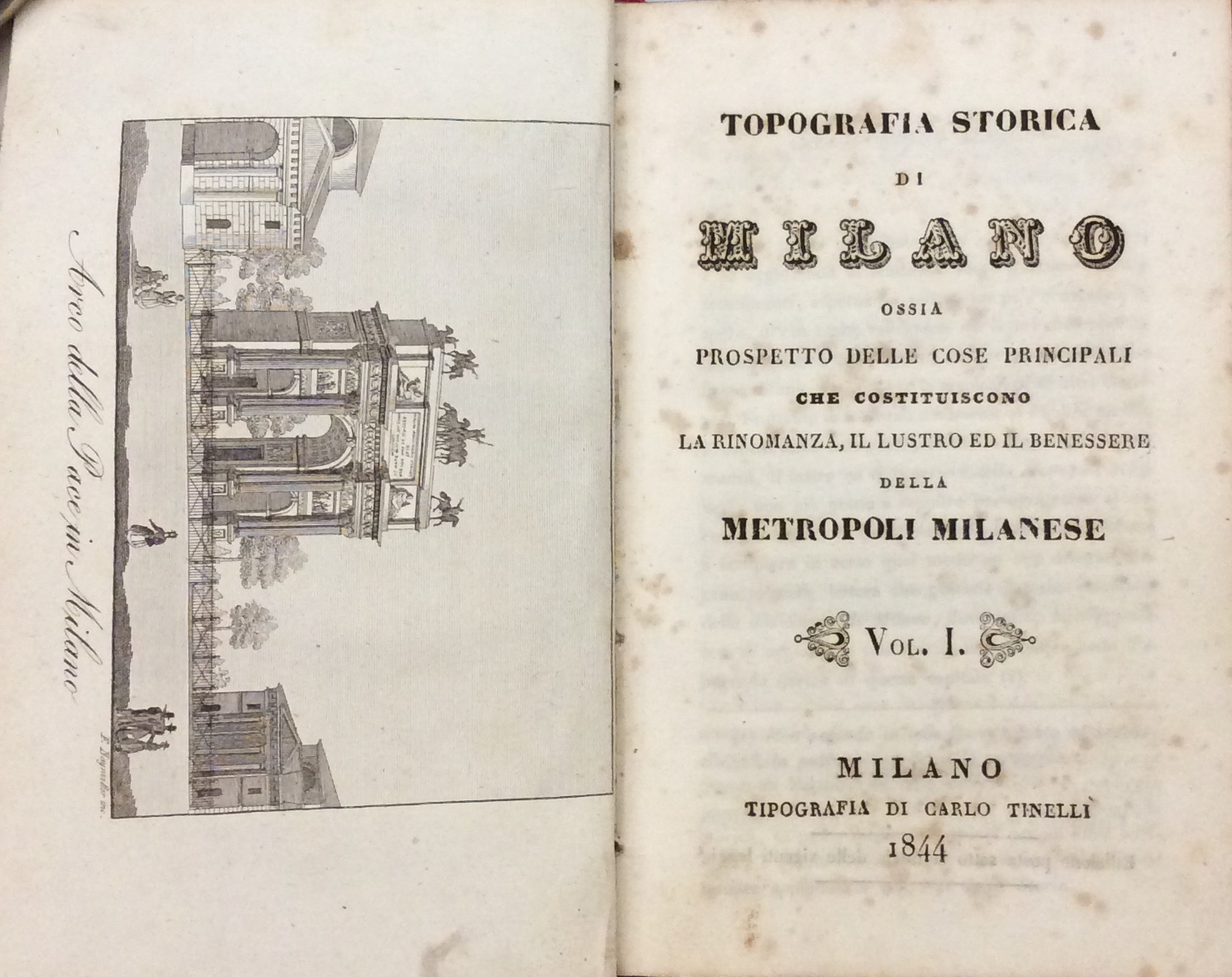 TOPOGRAFIA STORICA DI MILANO OSSIA PROSPETTO DELLE COSE PRINCIPALI CHE …