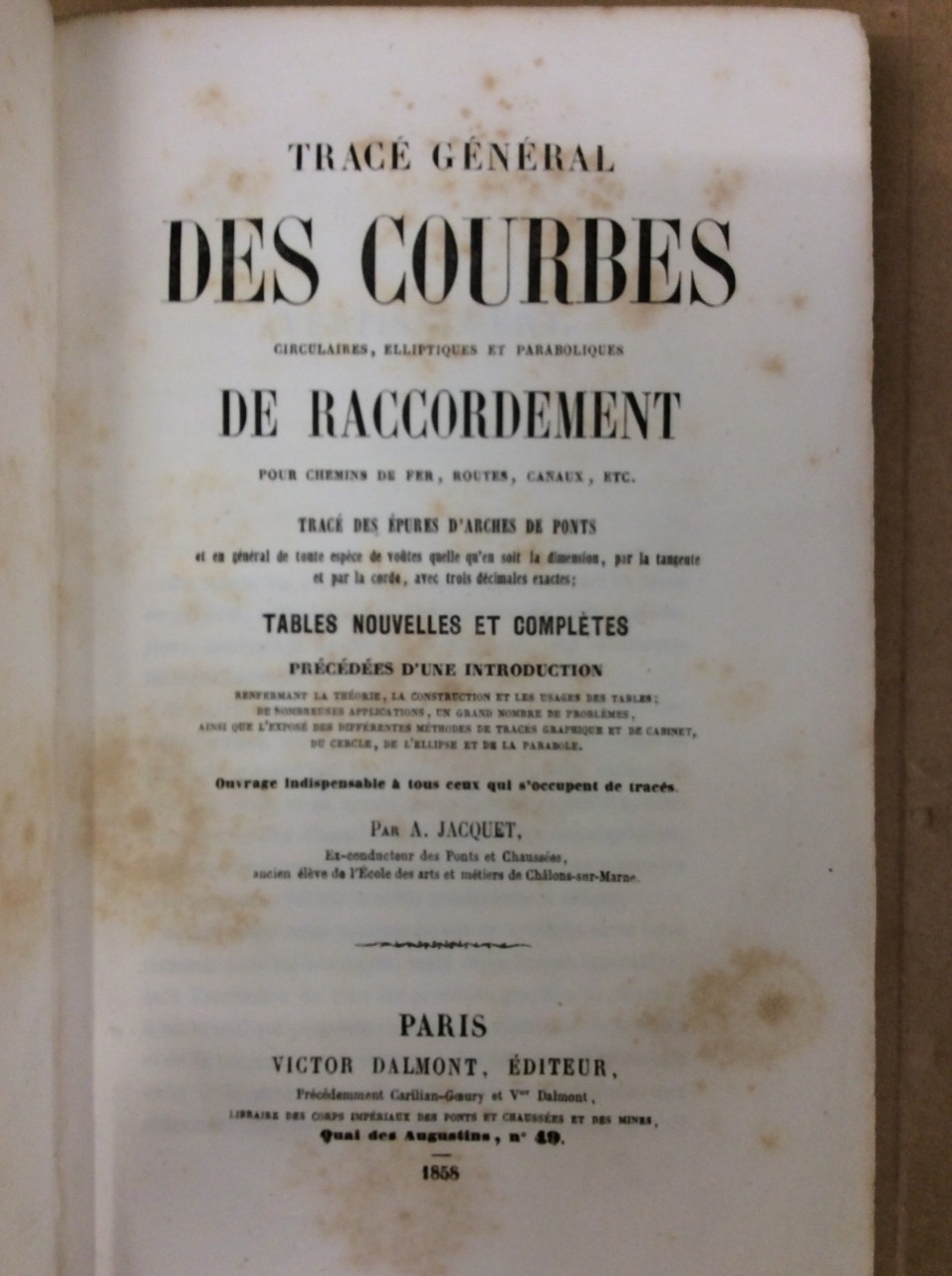 TRACE GENERAL DES COURBES CIRCULAIRES, ELLIPTIQUES ET PARABOLIQUES DE RACCORDEMENT …