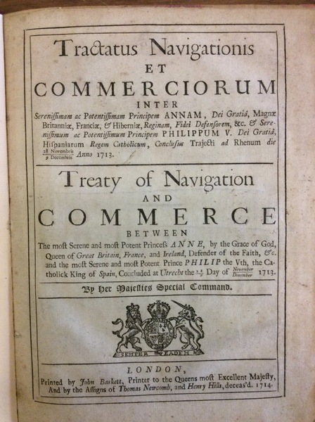 TRACTATUS NAVIGATIONIS ET COMMERCIORUM INTER... PRINCIPEM ANNAM, MAGNAE BRITANNIAE, FRANCIA …