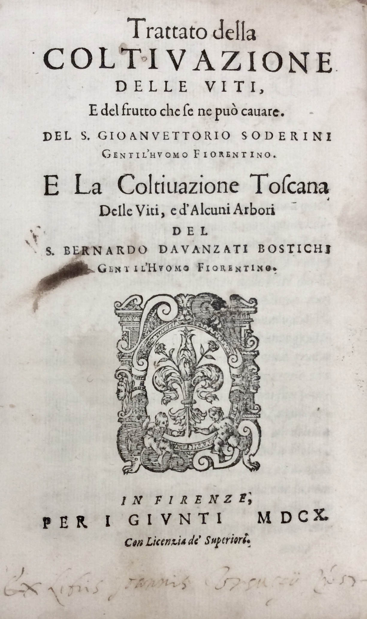 TRATTATO DELLA COLTIVAZIONE DELLE VITI, E DEL FRUTTO CHE SE …