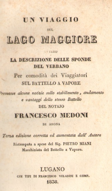 UN VIAGGIO SUL LAGO MAGGIORE OVVERO LA DESCRIZIONE DELLE SPONDE …