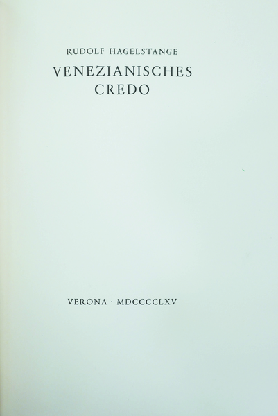 VENEZIANISCHES CREDO.