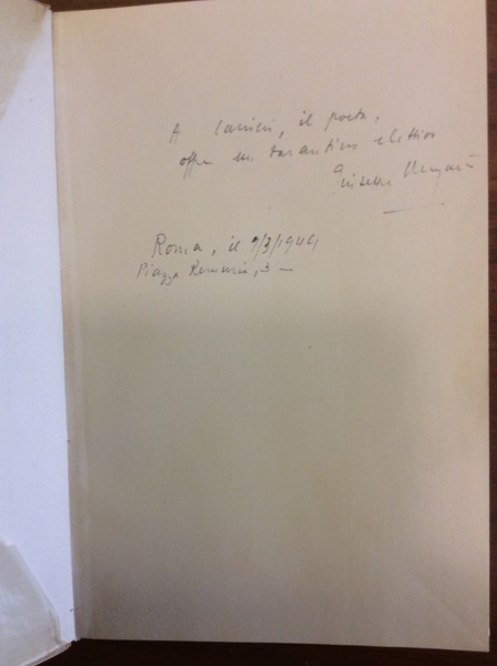 VITA D'UN UOMO - TRADUZIONI II (Secondo). DA GONGORA E …