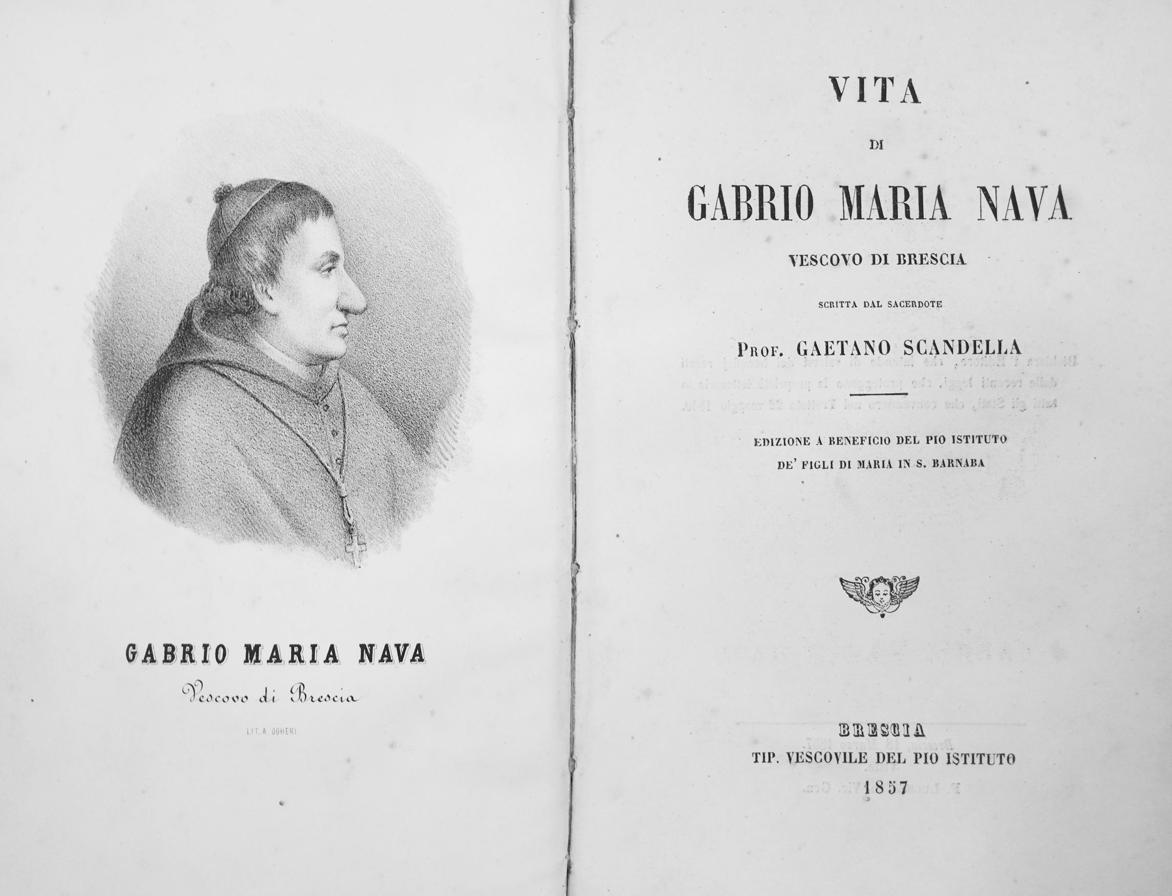 VITA DI GABRIO MARIA NAVA. - Vescovo di Brescia.