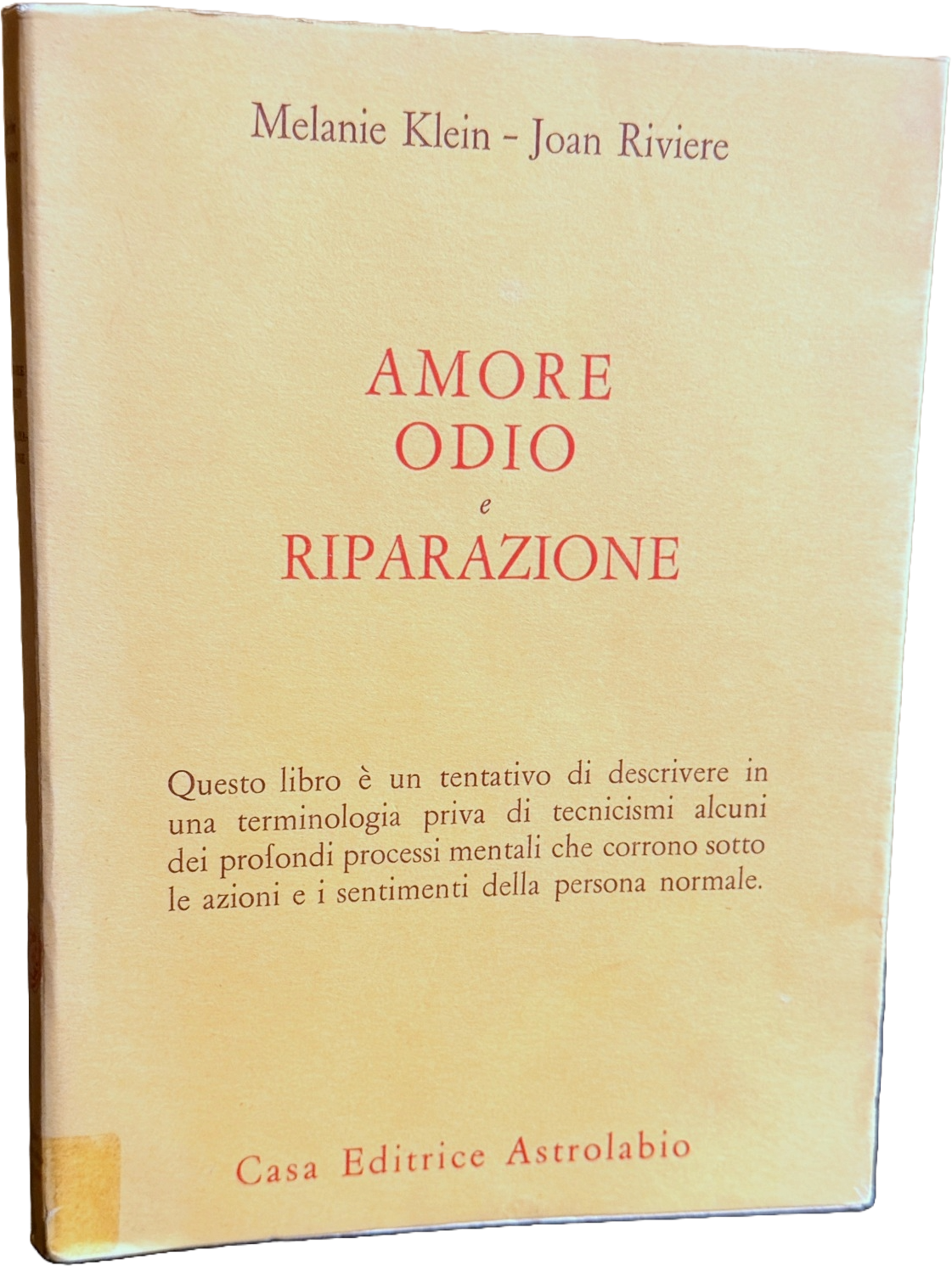 AMORE, ODIO, E RIPARAZIONE