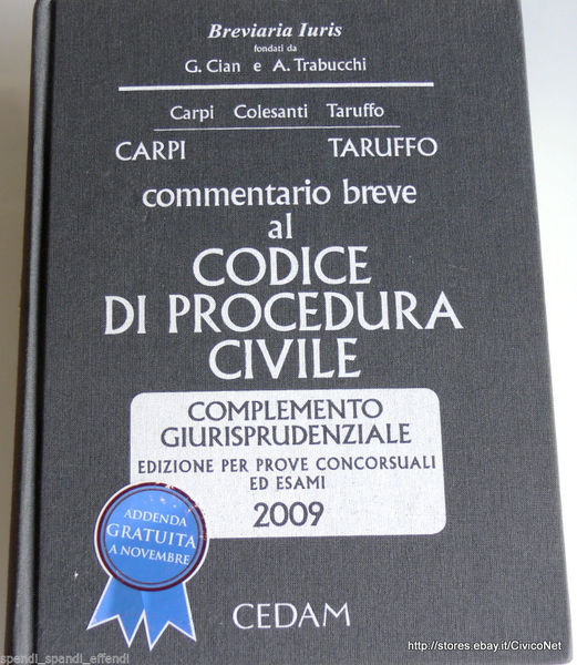 COMMENTARIO BREVE AL CODICE DI PROCEDURA CIVILE. COMPLEMENTO GIURISPRUDENZIALE. PER …