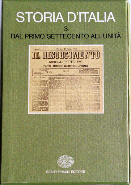 DAL PRIMO SETTECENTO ALL'UNITÀ: STORIA D'ITALIA. (VOLUME 3)